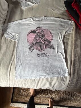 The Eras Tour Graphic Kids Tee - White & Pink